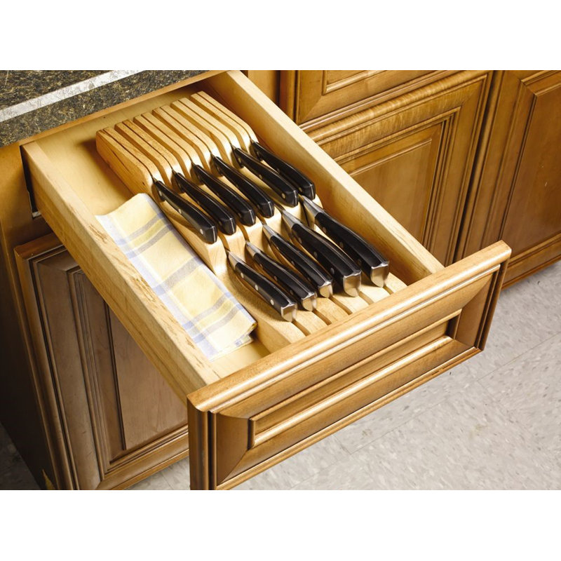 Farberware Wood In Drawer Knife Tray & Reviews Wayfair